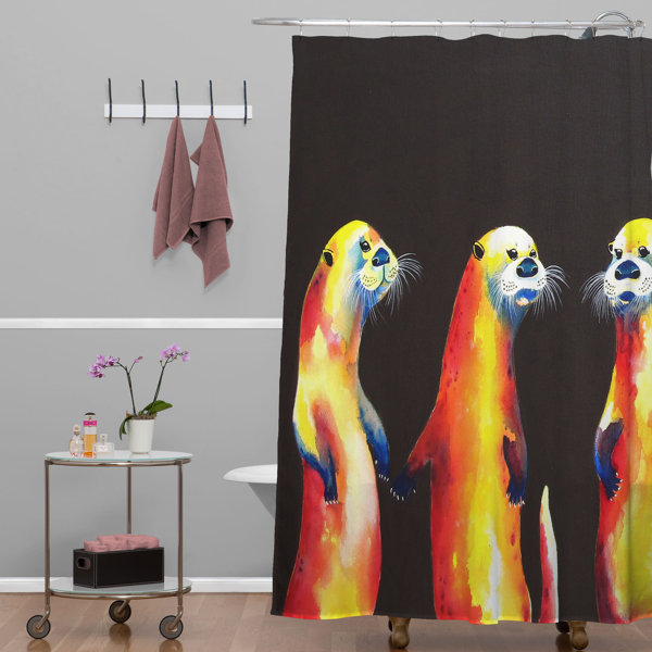 East Urban Home Modern Shower Curtain Wayfair
